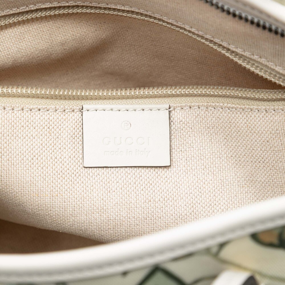 Pre-Loved Gucci Small Canvas Flora Knight Convertible Tote - Picture 5 of 7
